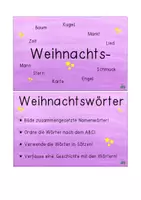 Vorschau - Aufgabenkarten - Advent- und Weihnachtswörter - Seite 3