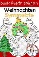 Vorschau - Arbeitsblätter - Weihnachten Spiegelsymmetrie - Spiegeln an einer Symmetrieachse - Deckblatt