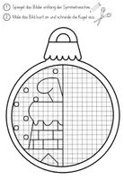 Vorschau - Arbeitsblätter - Weihnachten Spiegelsymmetrie - Spiegeln an einer Symmetrieachse - Seite 2