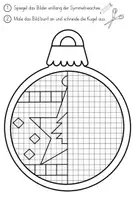 Vorschau - Arbeitsblätter - Weihnachten Spiegelsymmetrie - Spiegeln an einer Symmetrieachse - Seite 3