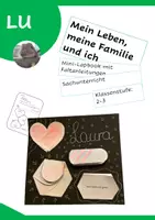 Vorschau - Arbeitsblätter - Lapbook Vorlagen: Das bin ich - Selbstvorstellung - Deckblatt