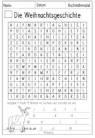 Vorschau - Arbeitsblätter - Buchstabensalat Weihnachtsgeschichte (differenziert + Zusatzaufgaben) - Seite 3