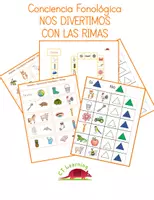 Vista previa - Refuerzo / NEE / Materiales de apoyo - Juegos para divertirnos con las rimas - Portada