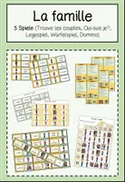 Vorschau - Spiele - La famille - 5 Spiele (Wortschatzübungen) - Deckblatt