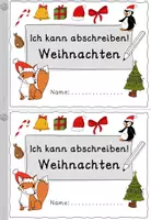 Vorschau - Arbeitsblätter - Ich kann abschreiben Weihnachten Klasse 1/2 - Seite 1