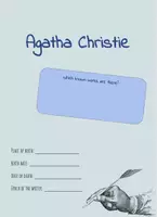 Aperçu - Feuilles d'exercices - Agatha Christie - Feuille de travail anglais - Page de couverture