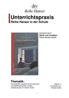 Vorschau - Stundenentwürfe - Unterrichtsmaterial zu ›Samir und Jonathan‹ von Danielle Carmi - Deckblatt