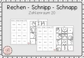 Vorschau - Arbeitsblätter - Rechen-Schnipp-Schnapp ZR20 - Deckblatt