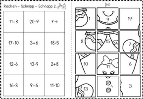 Vorschau - Arbeitsblätter - Rechen-Schnipp-Schnapp ZR20 - Seite 2