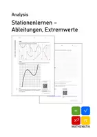 Vorschau - Arbeitsblätter - Stationenlernen Analysis : Ableitungen und Extremwerte - Deckblatt