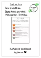 Vorschau - Merkblätter - Methodenmerker | Textanalyse - Geschichte - Deckblatt