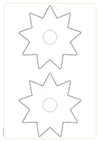 Vorschau - Mal- und Bastelvorlagen - Materialpaket - Schneeflocken, Dekoration Weihnachten - Seite 3