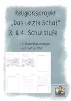 Vorschau - Stundenentwürfe - Religionsprojekt: Das letzte Schaf - Deckblatt