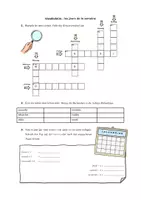 Vorschau - Arbeitsblätter - Les jours de la semaine - Deckblatt