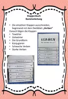 Vorschau - Mal- und Bastelvorlagen - Klappenbuch - Was sind eigentlich Verben? - Seite 2