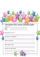 Vorschau - Anderer Materialtyp - Vorsätze für das neue (Schul)-Jahr - Vorlage - Seite 2