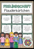 Vorschau - Fördermaterial/Inklusion - FREUNDSCHAFT - Plauderkärtchen - Deckblatt