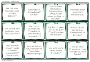 Vorschau - Fördermaterial/Inklusion - FREUNDSCHAFT - Plauderkärtchen - Seite 2