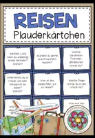 Vorschau - Fördermaterial/Inklusion - REISEN - Plauderkärtchen - Deckblatt