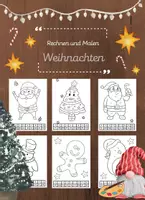 Vorschau - Mal- und Bastelvorlagen - Weihnachten- Rechnen und Malen im ZR 10 - Deckblatt