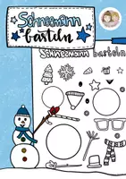 Vorschau - Mal- und Bastelvorlagen - Bastelvorlage Schneemann, Basteln im Winter, Schneemann - Deckblatt