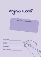 Aperçu - Feuilles d'exercices - Virginia Woolf - Feuille de travail anglais - Page de couverture