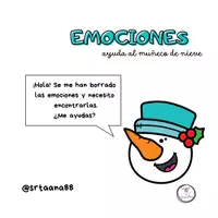 Vista previa - Hojas de trabajo - Emociones : Ayuda al muñeco de nieve - página 3