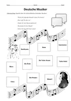 Vorschau - Arbeitsblätter - Deutsche Musiker im DaF Unterricht - Deckblatt