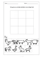 Vorschau - Arbeitsblätter - Bauernhoftiere Hörpuzzle Lesepuzzle - Hörverstehen, Lesen, Wortschatz, Präpositionen, mit MP3, Distanzunterricht - Seite 2
