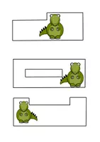 Vorschau - Fördermaterial/Inklusion - Lesehilfe und Abschreibhilfe - Dino - Deckblatt