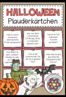 Vorschau - Fördermaterial/Inklusion - HALLOWEEN - Plauderkärtchen - Deckblatt