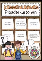 Vorschau - Fördermaterial/Inklusion - KENNENLERNEN - Plauderkärtchen - Deckblatt
