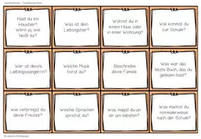 Vorschau - Fördermaterial/Inklusion - KENNENLERNEN - Plauderkärtchen - Seite 2