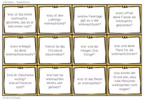 Vorschau - Fördermaterial/Inklusion - WEIHNACHTEN - Plauderkärtchen - Seite 2