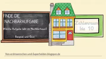 Vorschau - Interaktives Material - Nachbaraufgaben (plus) - ZR bis 10 (interaktive PDF) - Seite 1