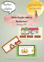 Vorschau - Interaktives Material - Nachbaraufgaben (plus) - ZR bis 10 (interaktive PDF) - Deckblatt
