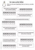 Vorschau - Arbeitsblätter - Zahlenraumerweiterung - Klasse 4 - Deckblatt