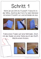 Vorschau - Unterrichtsreihen - Wir nähen ein Monsterchen - Textilunterricht in der Grundschule - Seite 3