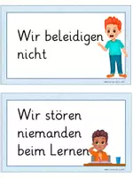 Vorschau - Fördermaterial/Inklusion - Klassenregeln Lapbook + Klassenregeln Schilder - Seite 3