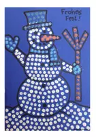 Vorschau - Stundenentwürfe - Weihnachtskarte: Schneemann (Bastelanleitung) - Deckblatt