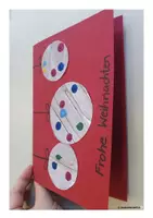 Vorschau - Stundenentwürfe - Weihnachtskarte: Weihnachtskugeln (Bastelanleitung) - Seite 1