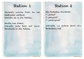 Vorschau - Arbeitsblätter - Materialpaket - Zufall und Wahrscheinlichkeit - Würfel - Seite 1