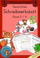 Vorschau - Stundenentwürfe - Schreibwerkstatt Geschichten Schreibkonferenz Unterrichtsreihe - Deckblatt