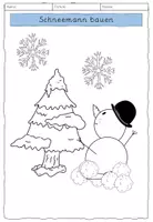 Vorschau - Mal- und Bastelvorlagen - winterliche Ausmalbilder Vorschule/Klasse 1 - Seite 2