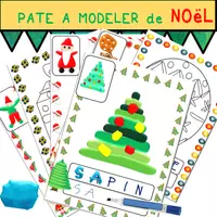 Aperçu - Apprentissages en autonomie - Pâte à modeler de Noël - Page de couverture