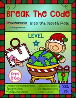 Vista previa - Hojas de trabajo - Christmas Escape Room Break the Code LEVEL A - Portada