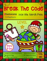 Vista previa - Hojas de trabajo - Christmas Escape Room Break the Code LEVEL B - Portada