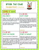 Vista previa - Juegos / Gamificación - Christmas Escape Room Break the Code LEVEL C - página 1