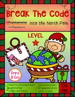 Vista previa - Hojas de trabajo - Christmas Escape Room Break the Code LEVEL D - Portada