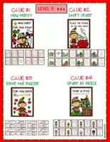 Vista previa - Hojas de trabajo - Christmas Escape Room Break the Code LEVEL D - página 2